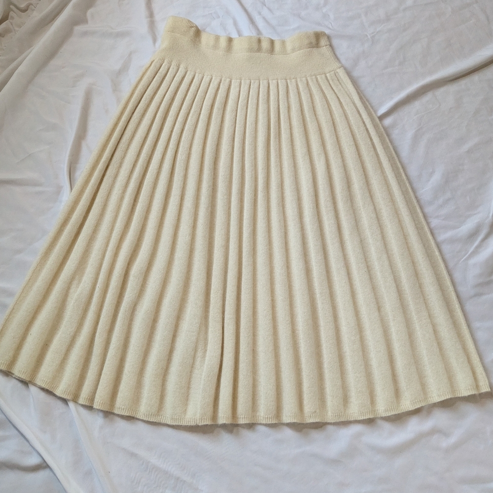 Sarah Spencer Cream A-Line Skirt